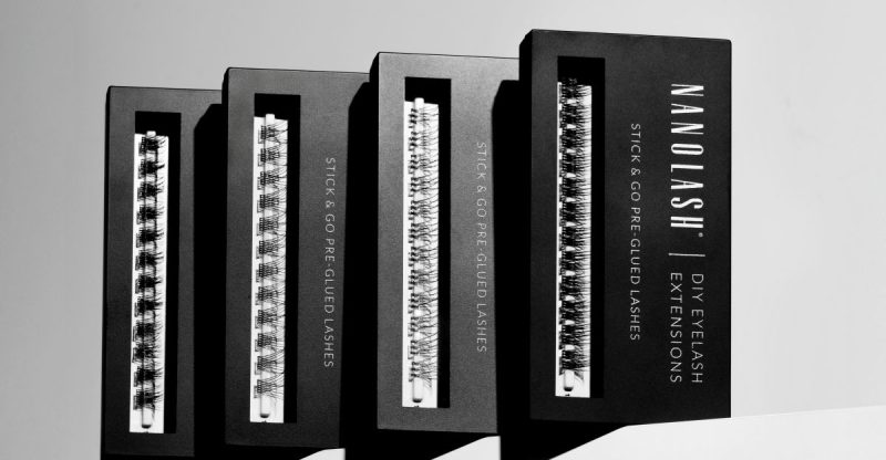 nanolash Pestañas en racimo DIY para extensión de pestañas en casa